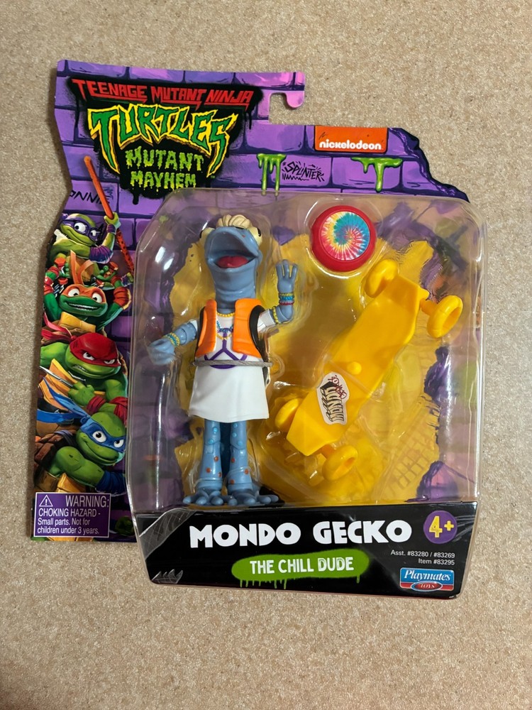 TMNT Teenage Mutant Ninja Turtles Mayhem Mondo Gecko 4″ Action Figure NEW