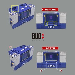 IN STOCK GO Better Filler Shoulder Cannon Upgrade Kit For SS86 Soundwave