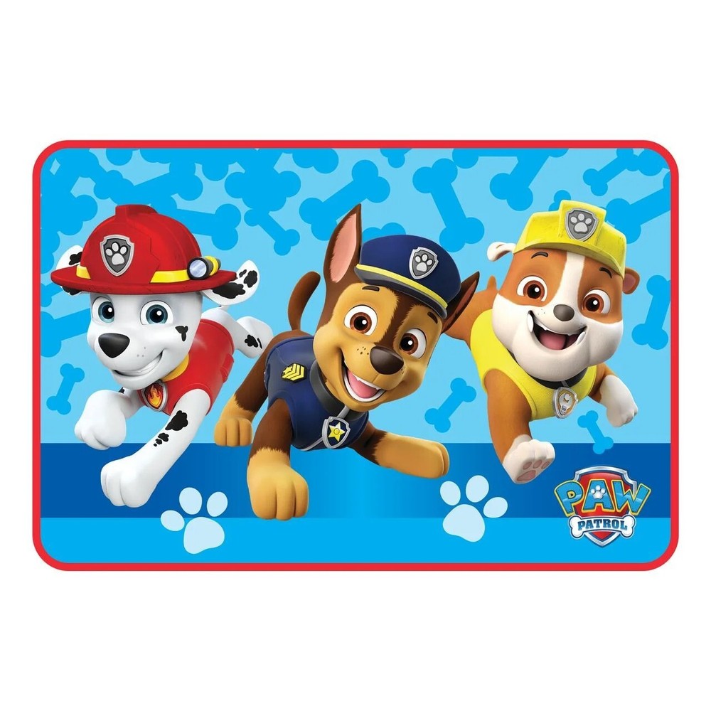 Nickelodeon PAW Patrol Polyester Foam Skid-Resistant Bathroom Rug 30” x 20” Blue