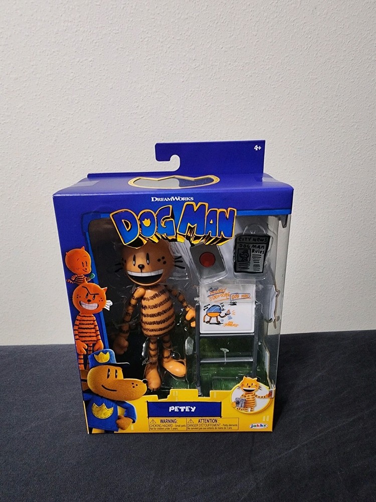 Jakks Pacific Dreamworks Petey Dog Man Movie 5 Inch Figure NEW 2025 NIB