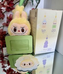 POPLAND Pop Mart Twinkly Fairy Tale Labubu Card Holder Sunny Yellow Authentic US