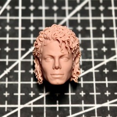 1/12 1/10 1/18 Scale Film Jackson Man Head Sculpt Unpainted Fit 6″ ML SHF Neca