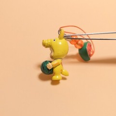 KEWPIE Baby as Yellow Rody WATERMELON KEYCHAIN 1″ Mini Figure Toy Collectible