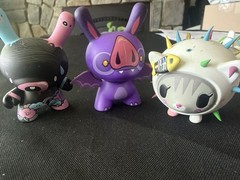 Lot Of 6 Tokidoki Figurines Cheetah, Sergeant + 6 Kidrobot Dunny bear Cactus