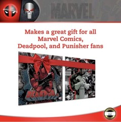 New Marvel Deadpool & Punisher Comics TV Movie Canvas 2 Art Pack Set 12x12x1