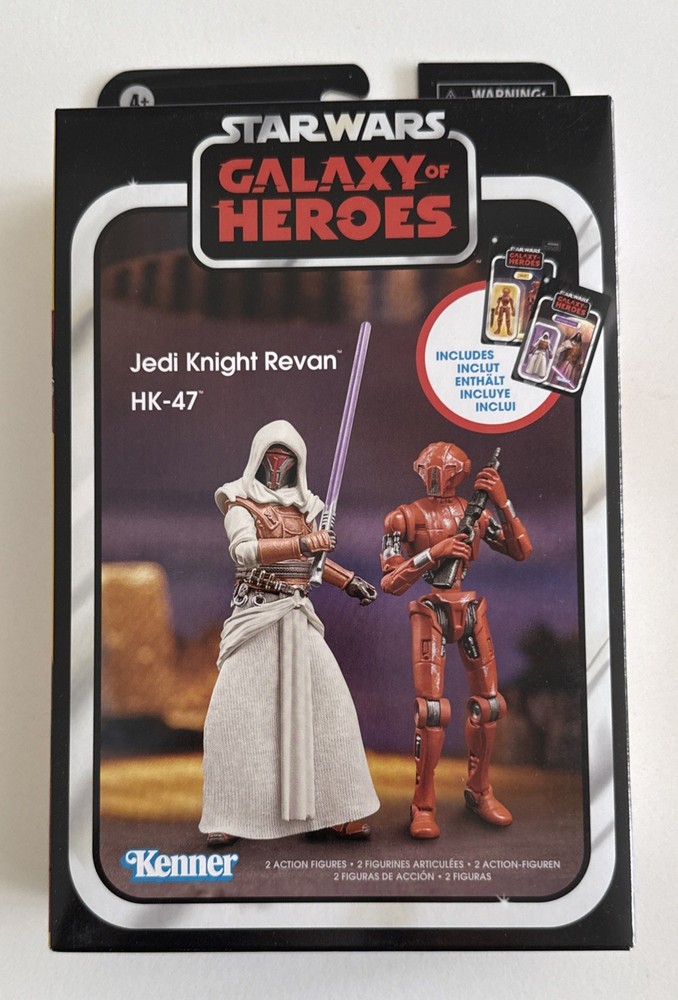 Hasbro Kenner Star Wars Galaxy of Heroes Revan Jedi, HK-47 Action Figure 2pk