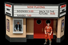 MOVIE THEATRE DIORAMA CINEMA 1985 1:18 SCALE FIGURE GI JOE STAR WARS