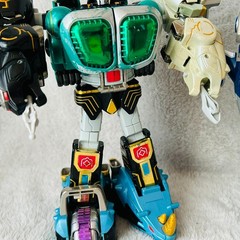 Bandai Japan DX Megazord Power Rangers Wild Force Sentai Gaoranger Gao King set