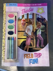 Vtg 2002 Golden Books Barbie “Field Trip Fun” RARE Paint And Coloring Book!