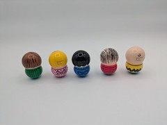 Bandai Tippies The Peanuts Snoopy Toys Spins Tips & Stays Standing Set of 10
