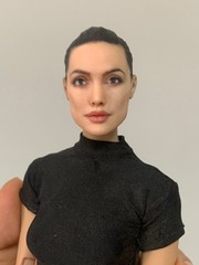 1:12 Angelina Jolie Head Sculpt Beauty Girl Fit 6″ Female Action Figure Body