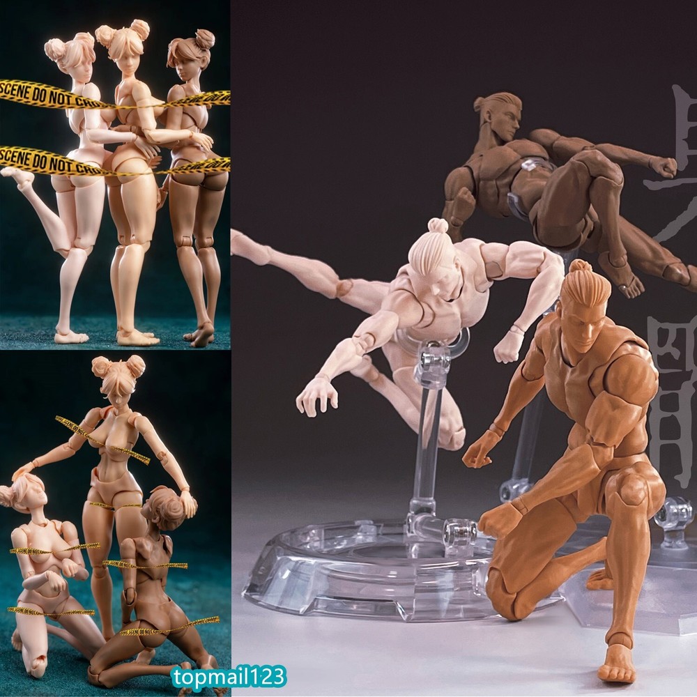 US Romankey X COWL 1/12 Action Figure Female/Male 6″Doll Joint Body w/Head Model