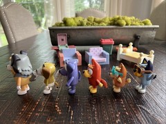 Bluey Lot of Dog Figures + House Furniture Accessories Moose Toys