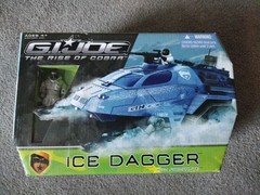 GI JOE THE RISE OF COBRA, ICE DAGGER with FROSTBITE PLAYSET, 2009, NEW, MISB