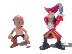 Jake The Neverland Pirates Toy Lot, Skull Island, Missiles, Battle Boat, Figs