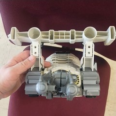 Power Rangers In Space Silver Titanus Carrier Zord with Damaged Box (As-Is)