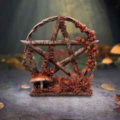 Nemesis Now Season of The Pentagram Figurine, Resin, Gold/Brown (Autumn), 16.5cm