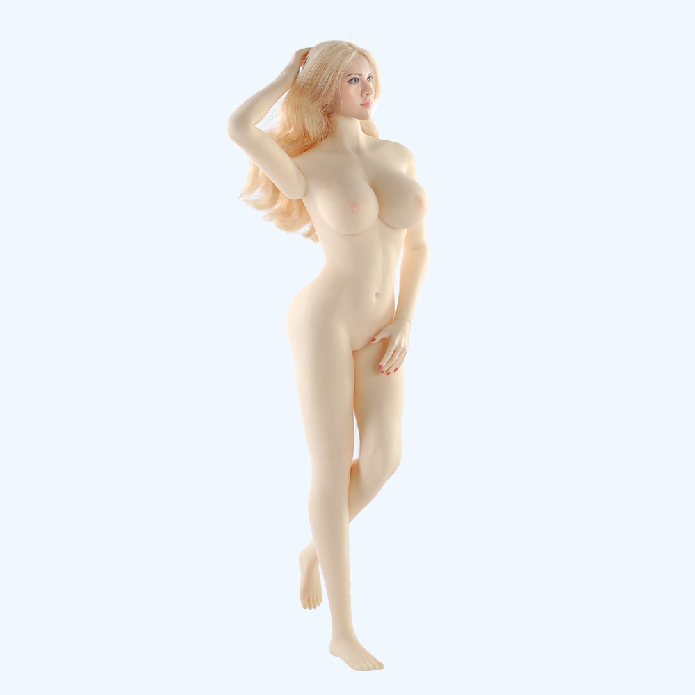 JIAOU DOLL 1:6 JOQ09F Pale Large Bust Seamless Body For 12″ Female Action Figure