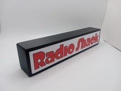 Retro Radio Shack logo 10″ lightbox sign retro logo used from 1970s-1980s