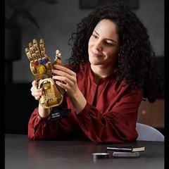 New 32Cm Figure Blocks Bricks Toys Iron Man Nano Gauntlet Thanos Infinity Buildi