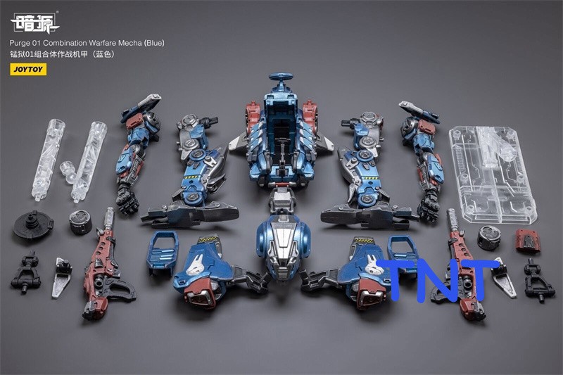 New JoyToy Source 1/25 Purge 01 Combination Warfare Mecha Blue action figure toy