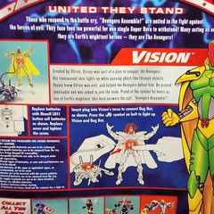 Avengers United They Stand Vision Light Up Action Figure Toy Marvel ToyBiz 1999