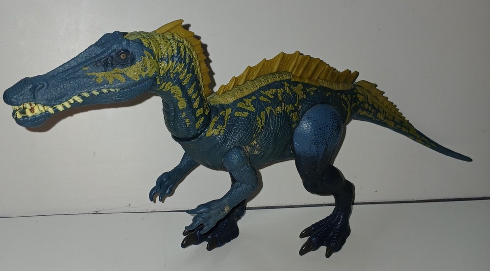 Mattel 2018 Jurassic World Fallen Kingdom Suchomimus Action Attack Dinosaur Blue
