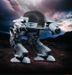 Hiya Toys RoboCop ED-209 Exquisite Mini 1:18 Figure w/ Sound