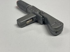 Sonic Man Robot Cop Light Gray Laser Gun Weapon 1990 Original Accessory WORKS!!!