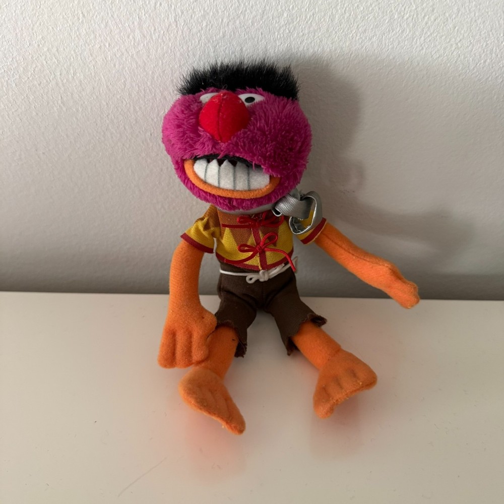 The Muppets Animal Most Wanted Drummer Plush, 6” tall, Disney Store