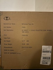 McFarlane Batman 1989 Cowl Replica 1:1 Scale Model Life-Size SDCC