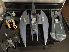 Vintage 90s Batman Animated Series Batwing Batmobile Hover Kenner-Incomplete