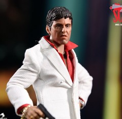 SHARK TOYS Scarface Tony Al Pacino 6in Action Figure Doll Model Regular Version