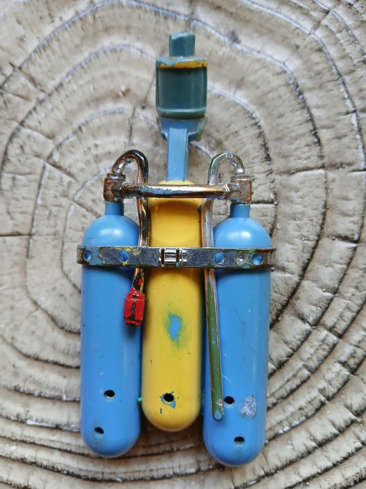 Vintage 1966 IDEAL Captain Action Anti-Gravitational Power Pack JET PACK Broken