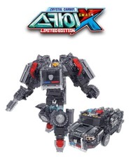 Hello Carbot CRYSTAL SKY SWAT X Limited Edition Police Car Transformer Robot Toy
