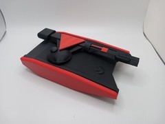 Retro Grid Tank for Vintage Tron action figures and lightcycles toys Black/Red