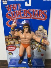 WWE LJN MATTEL SUPERSTARS ULTIMATE WARRIOR 8″ ACTION FIGURE BLUE CARD SHIPS NOW
