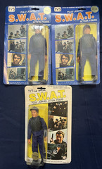 S.W.A.T Action Figures From 1975 & 1976 Fully Jointed Hondo, McCabe and Luca 8”