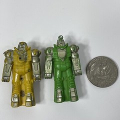 Vintage Robot Pencil Topper Eraser Hong Kong Rubber Warrior Figure