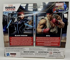 New! Marvel vs. Capcom Black Widow vs. Ryu 2 Pack Action Figure Street Fighter🔥