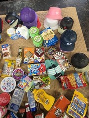 Large Mixed Lot Surprise Zuru Mini Brands over 350 pieces with shelves golden