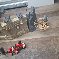 Schleich Dragon Castle Fortress 42102 Set Blue Dragon Knights Boulders Wall
