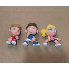 Ninja Kidz TV Action Figures Lot of 3 2 inch Toys