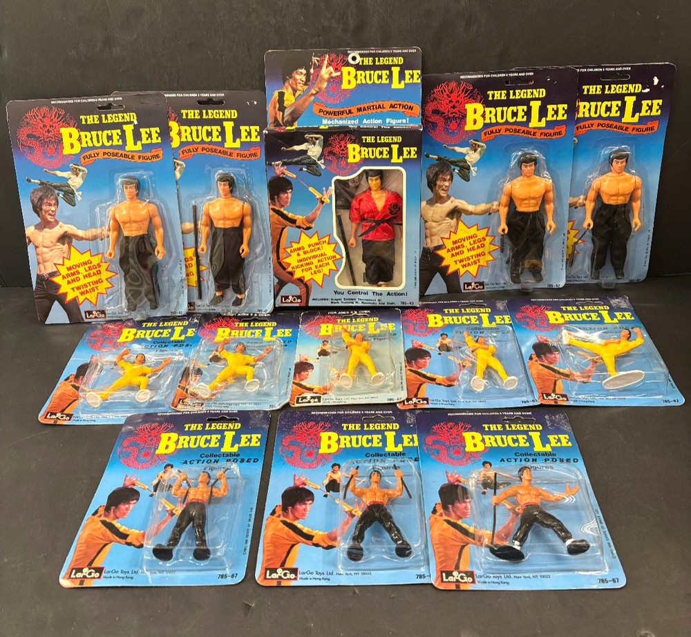 Bruce Lee The Legend Action Posed Vintage Figures Largo Toys New In Box Lot (13)