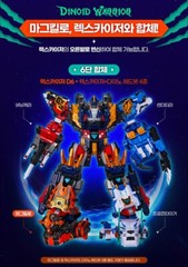 Miniforce Dinoid Warrior MAGMA KYLO Red Fire Dino Head Transforming Robot 2025