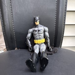 Batman Franchise Batman Action Figure w/ Cape, Plastic, Gray Black Yellow