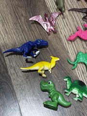 Toy Dinosaurs Lot of 18 Plastic Figures Various Sizes, Mixed Brands Grab Bag