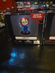 Lot 2 Culture Fly Chucky 4.5 Inch Glow in the Dark Vinyl & B&W Figure 4.5″