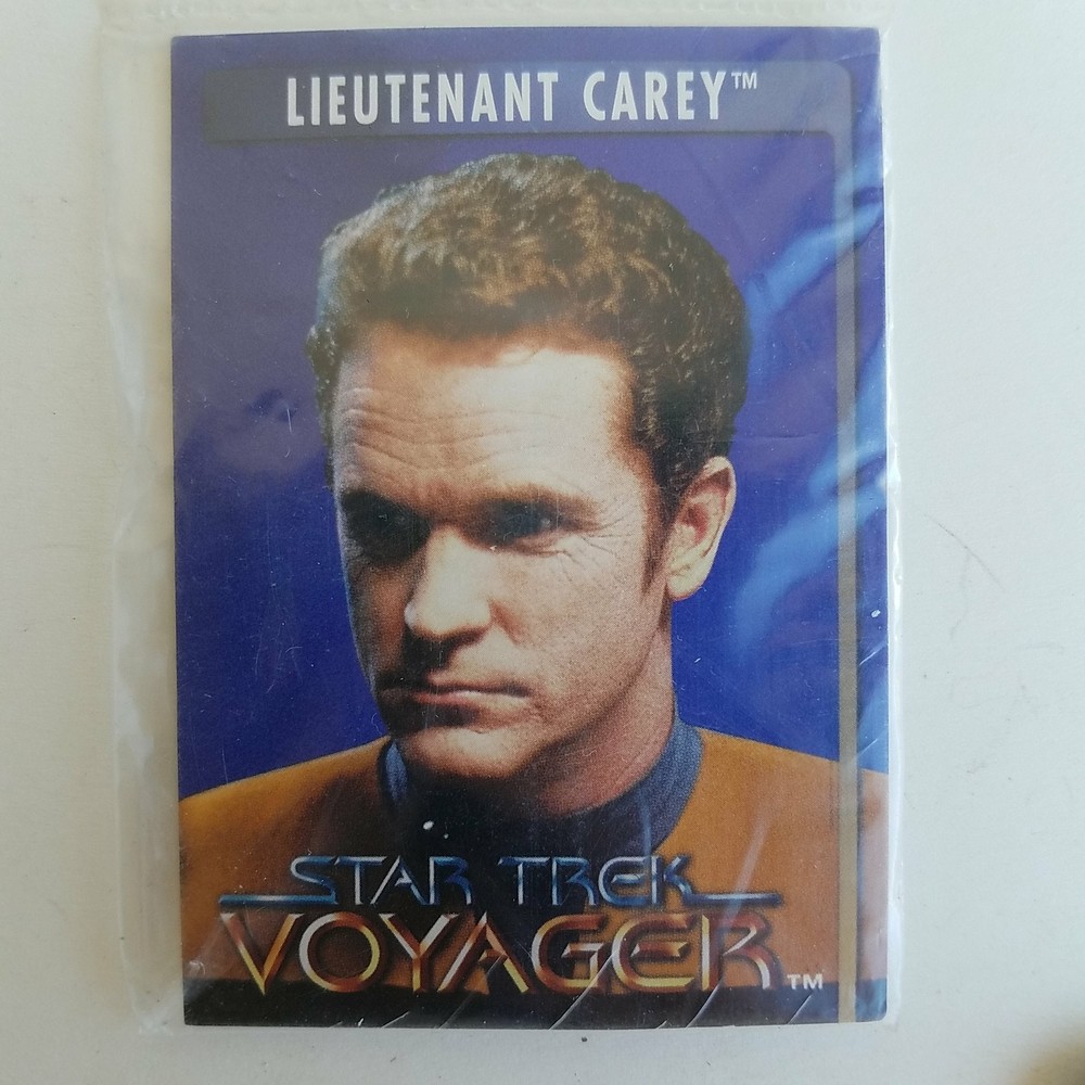 Star Trek Voyager Lieutenant Carey Trading Card Playmates