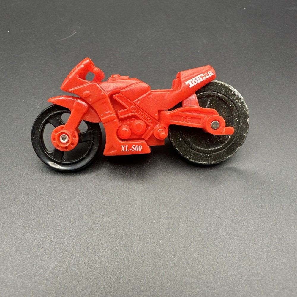 Tonka XL 500 Real Performance Machines Red Motorcycle No Rider Vintage Original